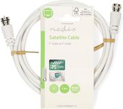 nedis csgl41000wt15 satellite antenna cable f male f male 150m white photo