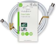 nedis csgl41800wt15 satellite antenna cable f male iec coax male 150m white photo