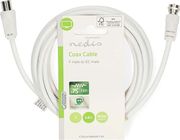 nedis csgl41800wt30 satellite antenna cable f male iec coax male 300m white photo