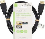 nedis cvgl34060bk15 high speed hdmi cable with ethernet 4k60hz 150m black photo