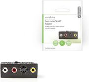 nedis cvgp31902bk switchable scart adapter scart male s video female 3x rca female blackp photo
