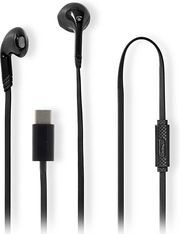 nedis hpwd4024bk wired earphones usb c built in microphone black photo