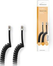 nedis tcgb90100bk20 telecom cable rj10 male rj10 male 200m black photo