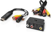 nedis vgrru101bk video grabber usb 20 480p a v cable scart photo