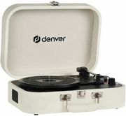 denver vpl 130 suitcase turntable white photo