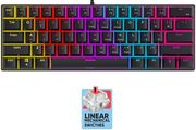 armaggeddon 61 keys wired mech keyboard redsw mka 1c core linear black mka 1c core lb photo