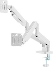 gembird desk mounted adjustable double monitor arm 17 32 white ma da2 06 w photo