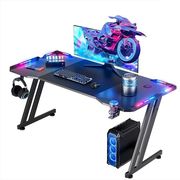 lamtech rgb gaming desk with cup holder headphone hook lam980343 photo