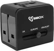 sbox universal travel adapter usb charger ta 23 photo