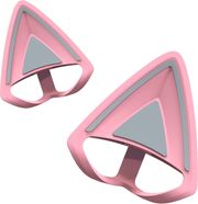 razer kitty ears v2 quartz pink clip on kitty ears for headsets universal fit photo
