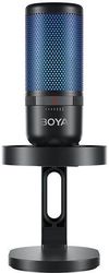 boya by k3 usb rgb microphone supercardioid w shockmount 2 zones rgb photo