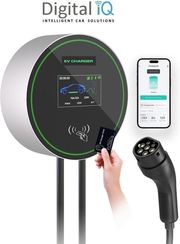 diq ev wch 92207 wall charger type 2 evc02eu07k 32a 7kw photo