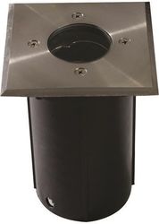 eurolamp fotistiko dapedoy xoneyto me plastiki basi tetragono gu10 ip65 33w arte illumina photo