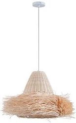 eurolamp fotistiko kremasto bamboo 1xe27 max15w 560x560x330mm arte illumina sisal photo