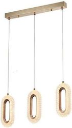 eurolamp fotistiko kremasto aloyminio 3foto led 26w 570x1290mm 2254lm 3000k roz xryso arte illumina photo