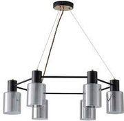 eurolamp fotistiko kremasto metallo gyali 6foto 6xe14 f700x600mm mayro xalkos arte illumina photo