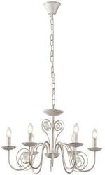 eurolamp fotistiko kremasto metallo diafanes gyali 6foto 6xe27 340x640mm arte illumina kristallo photo