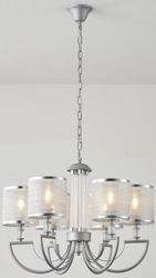 eurolamp fotistiko kremasto metallo yfasma 6foto 6xe27 max 15w 450x630mm arte illumina kristallo photo