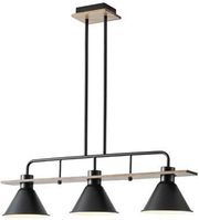 eurolamp fotistiko kremasto xylo metallo 3foto 3xe27 780x180x865mm mayro arte illumina cono photo