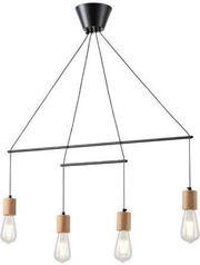 eurolamp fotistiko kremasto xylo metallo 4foto 4xe27 930x120x1180mm mayro arte illumina edison photo