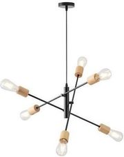 eurolamp fotistiko kremasto xylo metallo 6foto 6xe27 850x850x1540mm mayro arte illumina edison photo