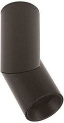 eurolamp fotistiko orofis kinito kylindros gu10 f595x197 plastiko mayro arte illumina photo