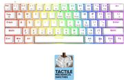armaggeddon mechanical keyboard mka 1c nex white tactile brown switch mka 1c nex wt photo