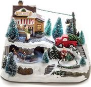 eurolamp xristoygenniatiko xorio me dyo kiniseis fotizomeno mpatarias 235x16x17cm 600 48105 photo