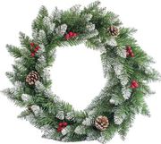 eurolamp stefani xionismeno me berry kai koykoynares 50cm 600 30214 photo