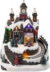 eurolamp stathmos me xristoygenniatiko trenaki fotizomeno mpatarias 19x15x23cm 600 48106 photo