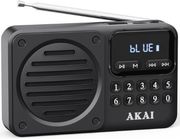 akai apr 300bk mayro mini forito retro radiofono fm am bluetooth usb microsd photo