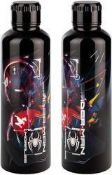 paladone marvel spider man miles morales metal water bottle photo