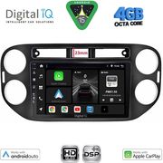 digital iq bxf 6760bl cpaa 9inc multimedia tablet for vw tiguan mod 2011 2016 black photo
