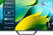 tv tesla q43e655gus 43 qled 4k ultra hd smart wifi google tv photo