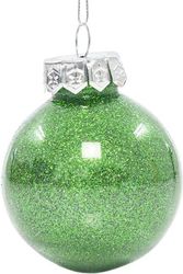 eurolamp mpala plastiki pet prasini gyalisteri me glitter set 12tmx 6cm 600 42720 photo