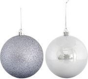 eurolamp mpala plastiki gkri set 6tmx 2 perle 4 glitter 8cm 600 42644 photo