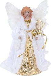 eurolamp koryfi dentroy aggelos leykos me xryso 35cm 600 46631 photo eurolamp koryfi dentroy aggelos leykos me xryso 35cm 600 46631 photo