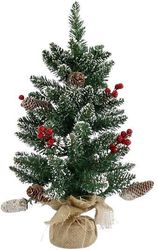 eurolamp dentraki me stolidia xionismeno prasino 60cm 600 30006 photo