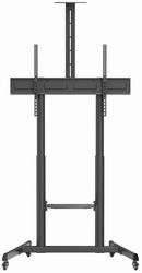 gembird tv floor stand with caster wheels tilt 60 100 tvs 100t 03 photo