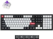 keychron q6 he q6h m1 qmk wireless custom hall effect keyboard purple switch 100 us photo