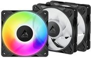 arctic p12 pro a rgb 3 pack black reverse pwm 120mm case fan value pack max 3000 rpm photo