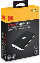 exoterikos diskos ssd kodak x220 512gb usb 32 gen2 photo