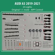 diq ambient audi a3 8v 2 diq ambient light audi a3 mod 2019 2021 facelift 25 lights with airvent photo