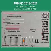 diq ambient audi q5 fy digital iq ambient light for audi q5 mod 2017 2024 with 24 lights photo