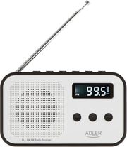 adler digital radio pll am fm black white ad1908 photo