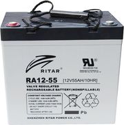 ritar lead acid battery for electric carts ev12 55 agm 12v 55ah 229 138 211 mm photo