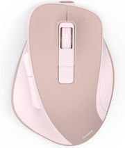 hama �wm 500� wireless mouse ergonom 6 buttons w o click noise battery pink photo