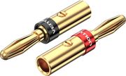 vention 1 pair speaker banana plugs gold plated photo