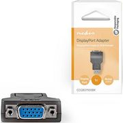 nedis ccgb37935bk displayport adapter displayport male vga female 1080p black photo nedis ccgb37935bk displayport adapter displayport male vga female 1080p black photo