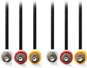 nedis cvgl24300bk20 composite video cable 3xrca male 3xrca male 200m black photo nedis cvgl24300bk20 composite video cable 3xrca male 3xrca male 200m black photo